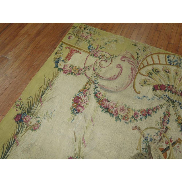 Late 18th century Aubusson tapestry panel made in France. Measures: Height 9 feet 4 inches, width 7 feet 11 inches. Swans...