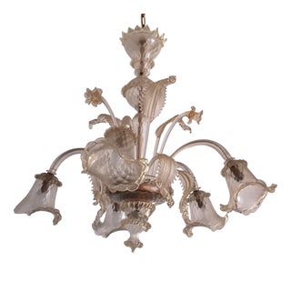 Murano Glass Chandelier, Italy, 1930s For Sale