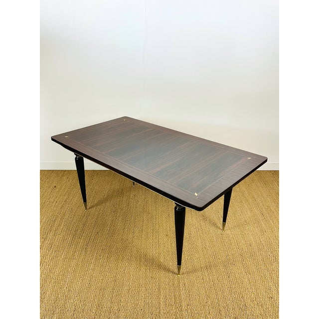 Art Deco Dining Table in Macassar Ebony, France, 1940s For Sale - Image 17 of 18