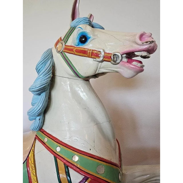 Antique German Carousel Horse by Peter Philip Schneider For Sale In Dallas - Image 6 of 13