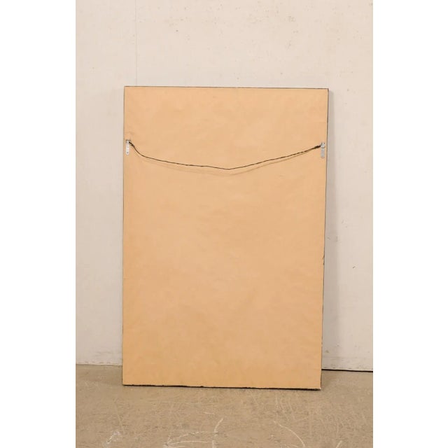 American Vintage American Black & Gold Mirror For Sale - Image 3 of 11