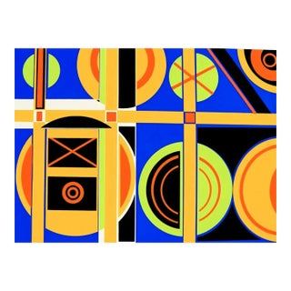 Maxwell Jarvis Abstract Geometric Lithograph For Sale