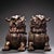 Late 19th Century Late 19th Century Pair of Gilt Bronze Guardian Lion Censers, 4200g Total, Foo Dog Incense Burners For Sale - Image 5 of 10