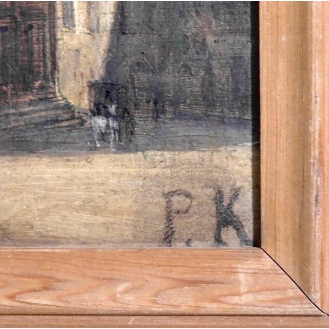 19th Century Painting Duomo in Firenze by P.K For Sale - Image 5 of 7