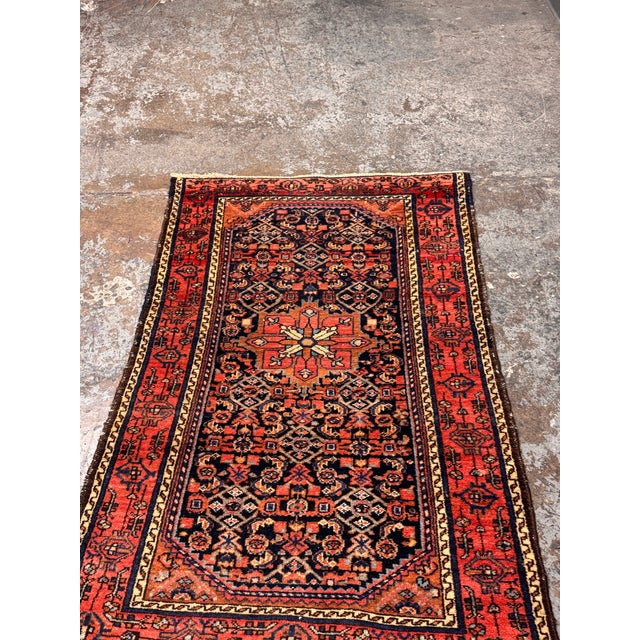 3 Ft 1 in × 4 Ft 4 in Persian Hand-Knotted Wool Accent Rug, Vintage For Sale - Image 12 of 12