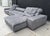 "Miami" Sectional Sofa by Paola Navone for Baxter Upholstered in Gray Leather For Sale In Los Angeles - Image 6 of 18