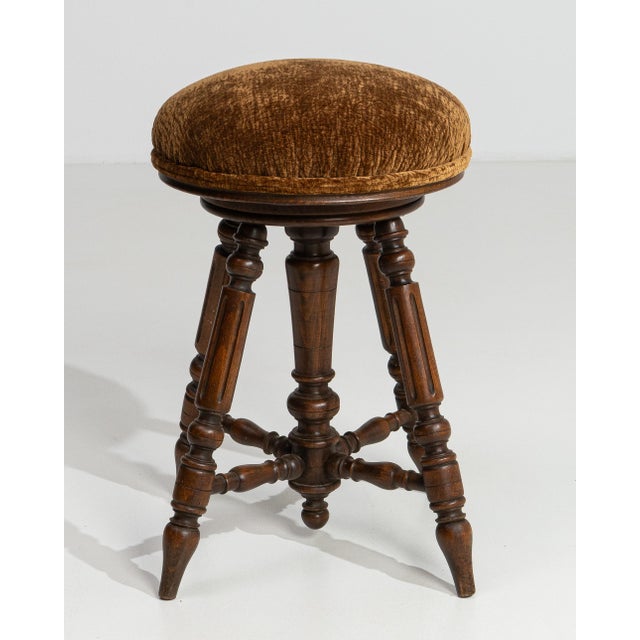19th Century Napoleon III Adjustable Piano Stool For Sale - Image 12 of 14