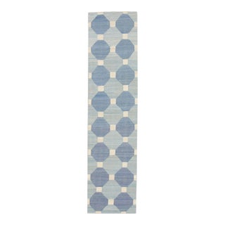 Made to Order Handmade Modern Kilim Runner 2'6" X 17' For Sale