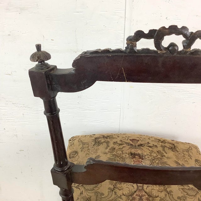 Small Antique Napoleon III Style Side Chair For Sale - Image 12 of 12