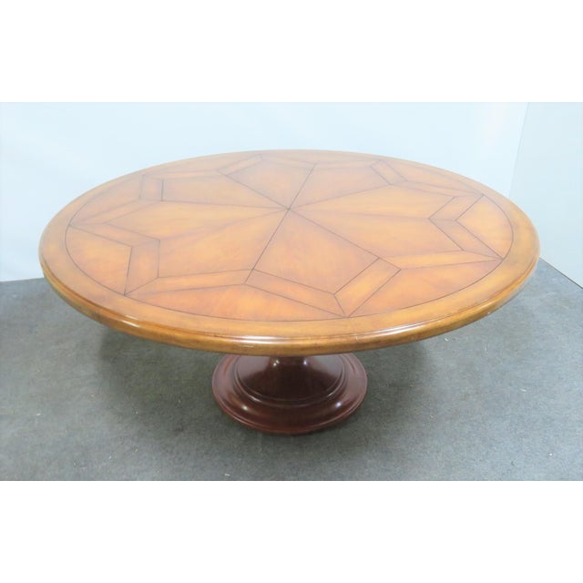 French Country Round Pedestal Dining Table Chairish