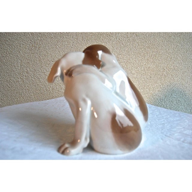 Royal Copenhagen Royal Copenhagen Denmark, Porcelain Pointer Puppies Dog Figurine, 1889-1922 For Sale - Image 4 of 7