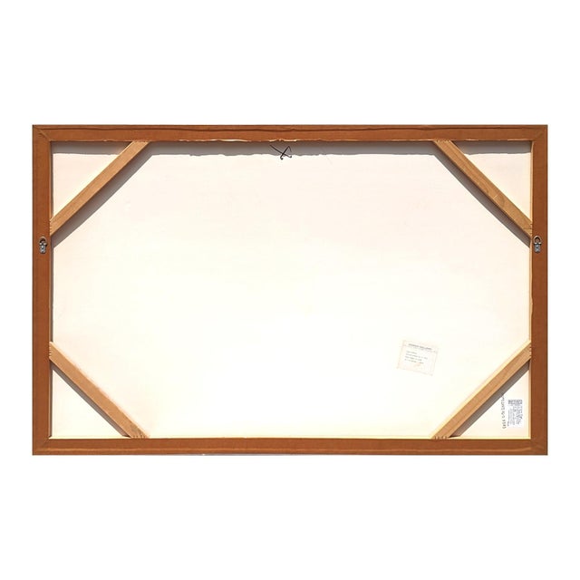 Black Lamar Briggs “Scacchi Series No. 6” Modern Gold Mixed Media Abstract Expressionist Painting, 1984 For Sale - Image 8 of 8