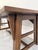 American Arts and Crafts Solid Oak Trestle Dining Table, 1960's For Sale In Las Vegas - Image 6 of 8