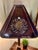 Bernard Collin Signed Handcrafted Pierced Copper Sunflower Table Lamp For Sale - Image 4 of 15