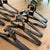 Mid-Century Modern Set of 10 1970’s Modernist Black Plastic Hangers Attributed to Finnish Designer Maija Ruoslathi For Sale - Image 3 of 11