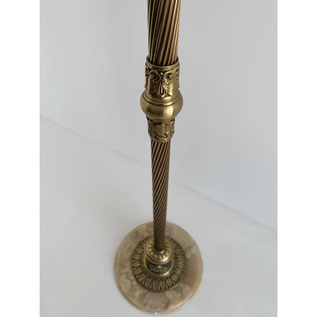 Italian Brass Hall Tree with Onyx Marble Base, 1960s For Sale - Image 17 of 18