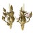 Vintage Regency Ceramic Flower Light Sconce - A Pair For Sale