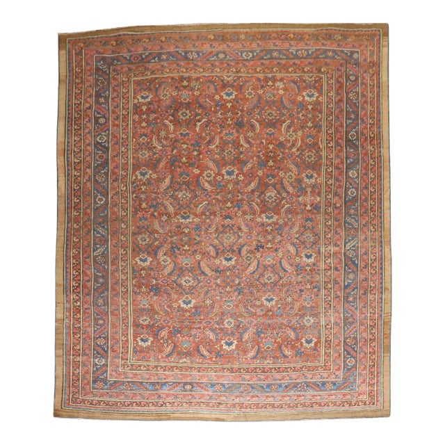 Antique Zabihi Collection Persian Bakshaish Rug For Sale