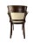 Thonet Mid 20th Century Bentwood Mid-Century Cream Leather Armchair With Nail-Head Details For Sale - Image 4 of 13