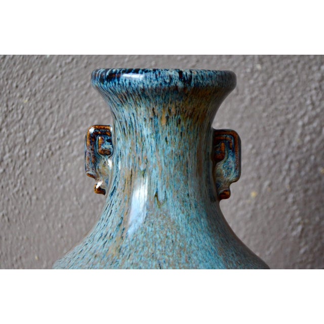 Art Deco Vase in Polychrome Glazed Stoneware, 1960s For Sale - Image 4 of 10