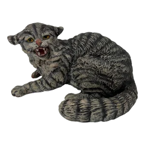Antique Franz Bergmann Style Austrian Cold Painted Bronze Cat Sculpture