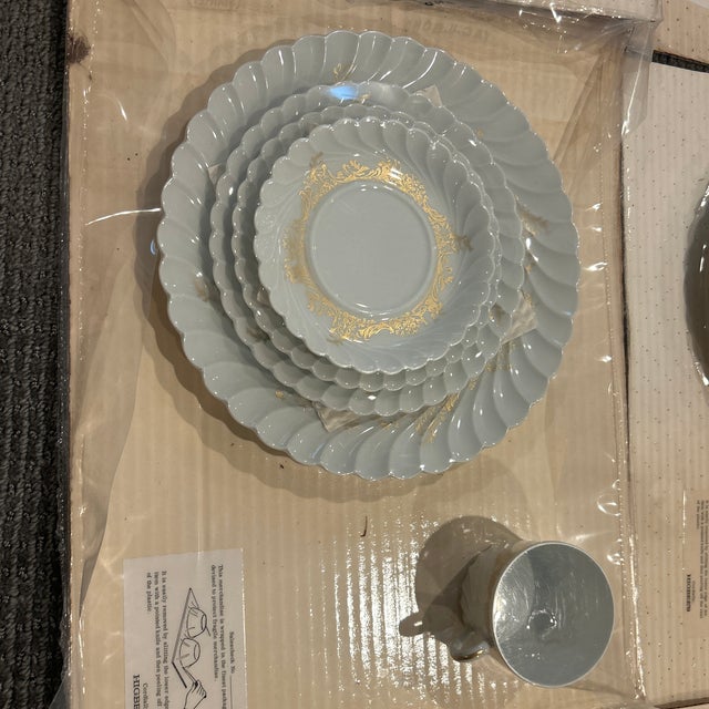 The china is from a local department store called Higbees in Cleveland, Ohio. It was a high end store back in the 40’s...