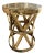 Vintage brass drum x table or stool, stamped made in Hong Kong for Sarreid Ltd., circa mid 20th century.