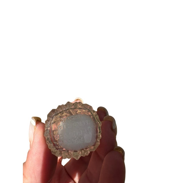 Vintage Cut Crystal Glass Sterling Silver Salt Pepper Shakers For Sale In Miami - Image 6 of 8