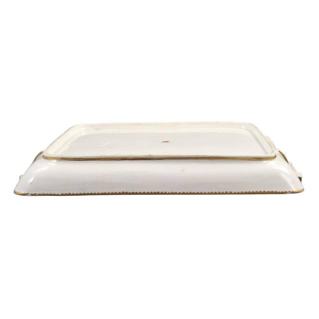 Blue English Cobalt Blue Exotic Bird Tray, 1800s For Sale - Image 8 of 13