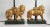 Lamps Gold Leaf Lions & Shades Pair For Sale - Image 9 of 12