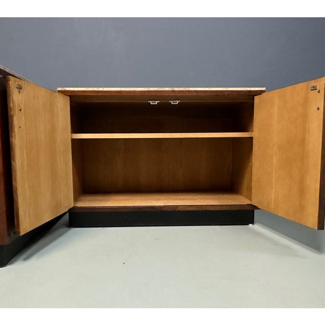 Pair of Mid Century David Parmelee Rosewood Chests for Founders With Marble Tops For Sale - Image 14 of 17