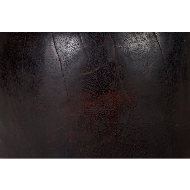 Ebonized Carved Wood Side Table For Sale - Image 9 of 9