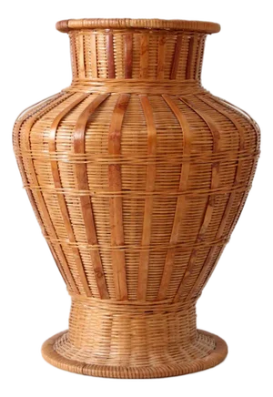 Vintage Wicker Vase Basket