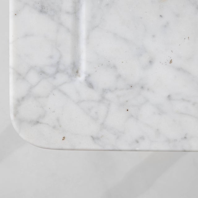 1900s French Faux Bamboo Table With Marble Top For Sale - Image 16 of 18