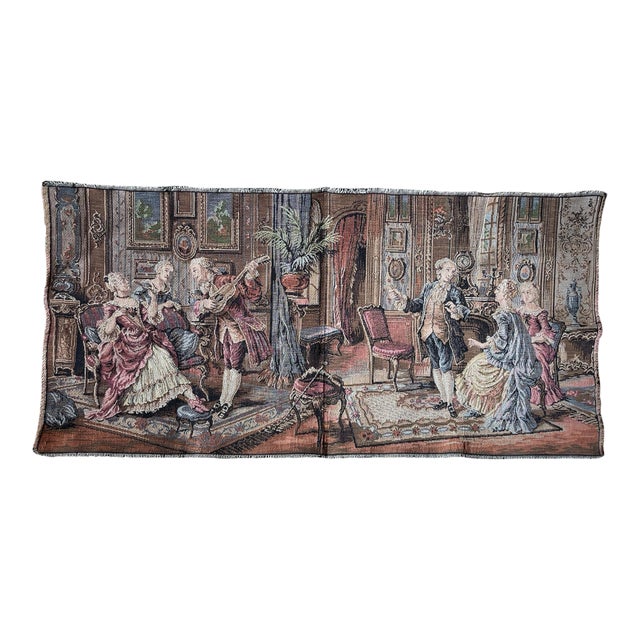 Vintage French Tapestry For Sale