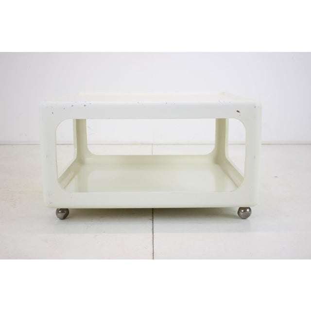 Brown Mid-Century Space Age Coffee Table from Peter Ghyczy and Ernst Moeckl, Germany, 1970s For Sale - Image 8 of 12