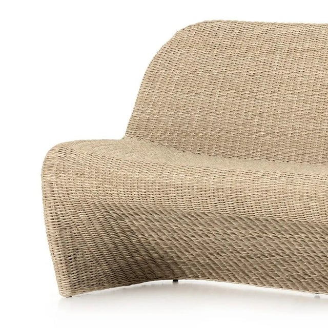 Four Hands Portia 50" Outdoor Dining Bench, White For Sale - Image 4 of 13