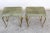 Metal Set of Midcentury Brass & Velvet Benches by Jansen, Italy, 1950s For Sale - Image 7 of 13