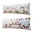 Mid-Century Modern White Horse Suzani Lumbar Pillow Cover 18'' X 54'' - Set of Two For Sale - Image 3 of 4