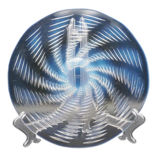 Ondes Plate by René Lalique, 1930s For Sale