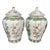 Mid 20th Century Chinese Porcelain Family Verte Vases - a Pair For Sale