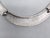 Metal Vintage 1980s Signed Monet Rhodium Plated Textured Collar Necklace For Sale - Image 7 of 8