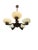Wood Five Arm Pendant Light by Paaavo Tynell for Oy Taito Ab, 1940s For Sale - Image 7 of 15