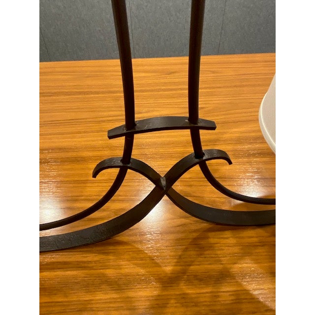 Off-white Beautiful Hand-Forged Hubbardton Pendant Fixture For Sale - Image 8 of 12