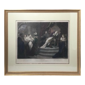 Stipple Engraving of "Shakspeare. / Measure for Measure / Act V, Scene I." 1796