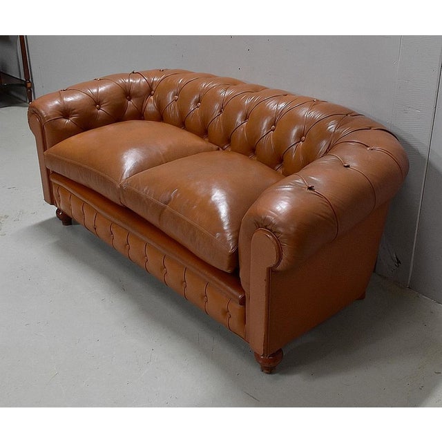 Late 19th Century Leather Chesterfield Sofa For Sale - Image 3 of 18