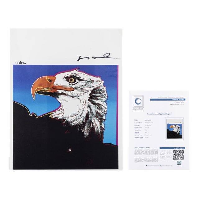 Andy Warhol, Eagle, Silkscreen Print, 1980s For Sale