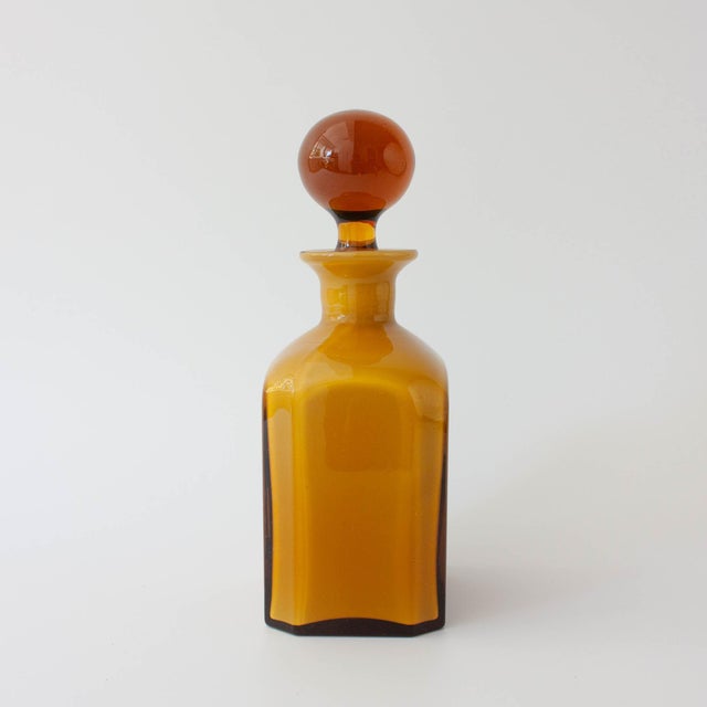 Vintage Portuguese Opaline Glass Bottles, 1960s, Set of 2 For Sale - Image 4 of 18