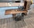 Mid-Century Modern Antique Davis Treadle Sewing Machine in Wooden Cabinet With Ornate Cast Iron Base, Late 19th Century For Sale - Image 3 of 14