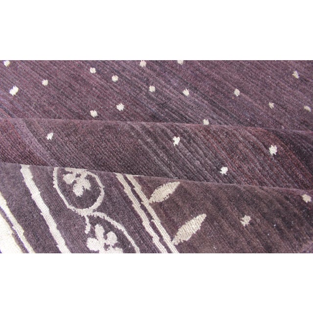 Tibetan Silk and Wool Modern Rug by Keivan Woven Arts, 8'10" X 12'1" For Sale - Image 11 of 13